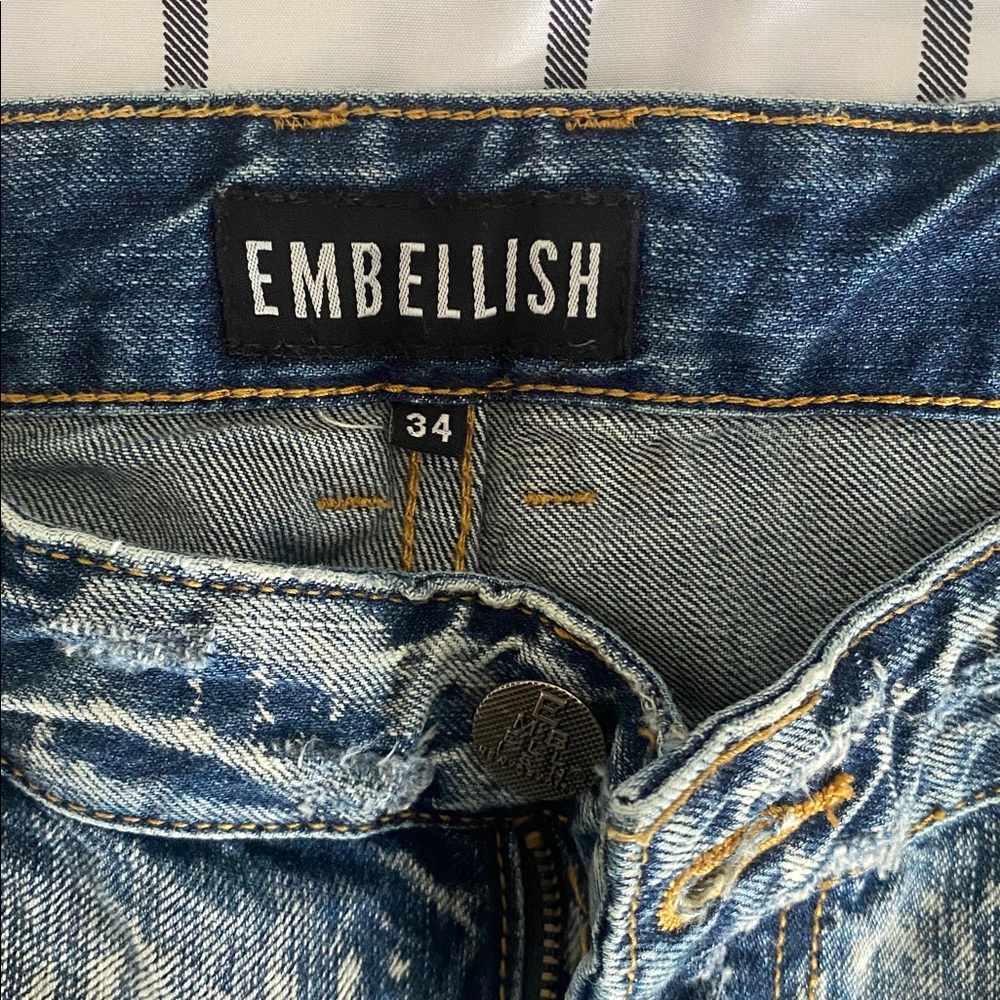 Embellish Blue Denim Jeans